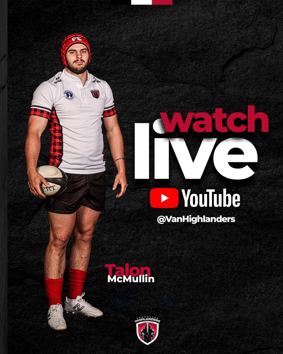All our games will be streamed LIVE on our official Vancouver Highlanders YouTube channel! 

youtube.com/@vanhighlander…

The broadcast will feature guest commentators Rob Bowman from Capilano RFC and Mike Devlin from BLRC. 

#VancouverHighlanders
#Fortitude