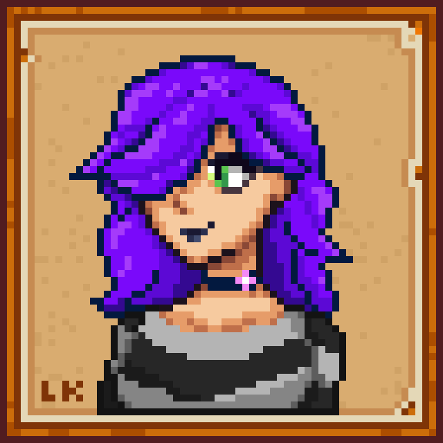LuckArtss's tweet photo. Stardew valley style portrait
#pixel #pixelart #game #stardewvalley #stardew #portrait #arte #art #retrato #Commission #commissionopen #pixels #pixelartist #gamedev https://t.co/wVhRYjvwJS