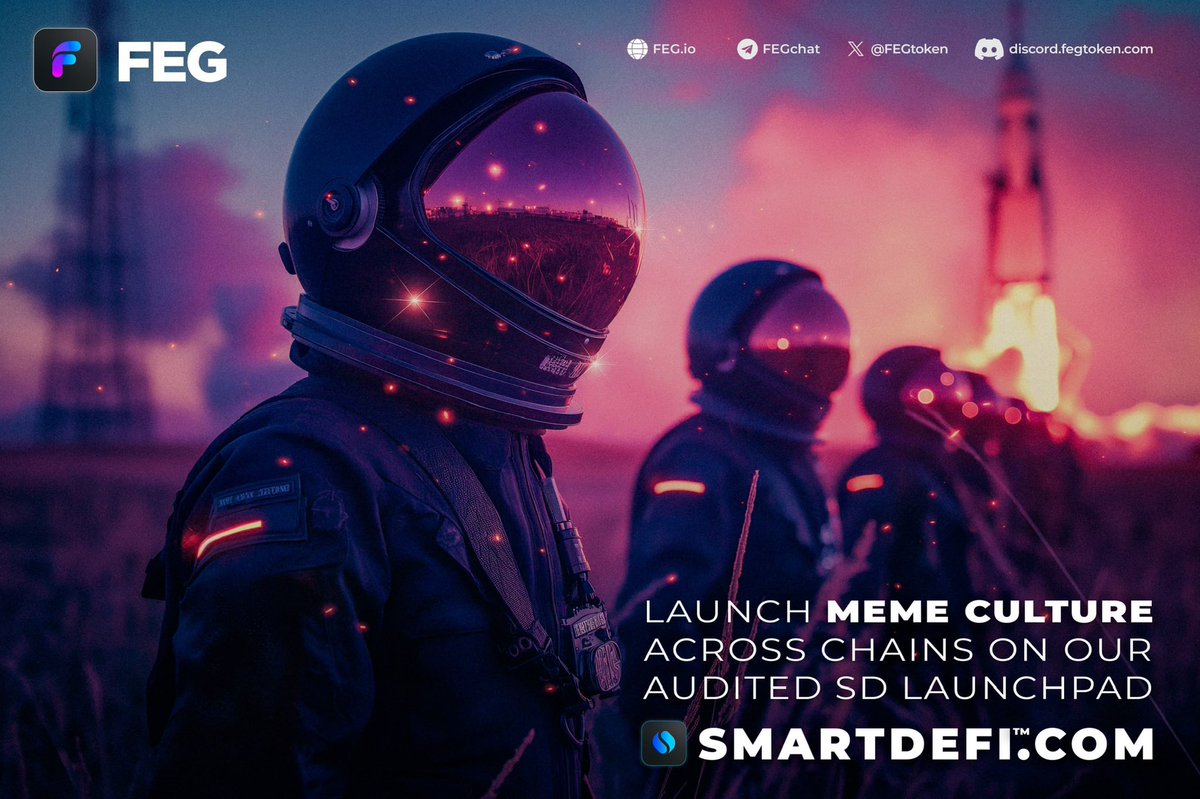 @PAR_airdrop <a href="/flooz_xyz/">The Vibe Trading App by Flooz</a> MASSIVE CONGRATS 🥳 

Great to see another 
‘SMART TEAM’ take up the opportunities only on offer to #SmartDeFi Projects from our partners 🤝

<a href="/flooz_xyz/">The Vibe Trading App by Flooz</a> LinkedIn for Web3
<a href="/RaidSharks/">RaidSharks</a> Top raid TG bot 

💪🏽❤️🦍

#THINKSMART $FEG #Launchpad