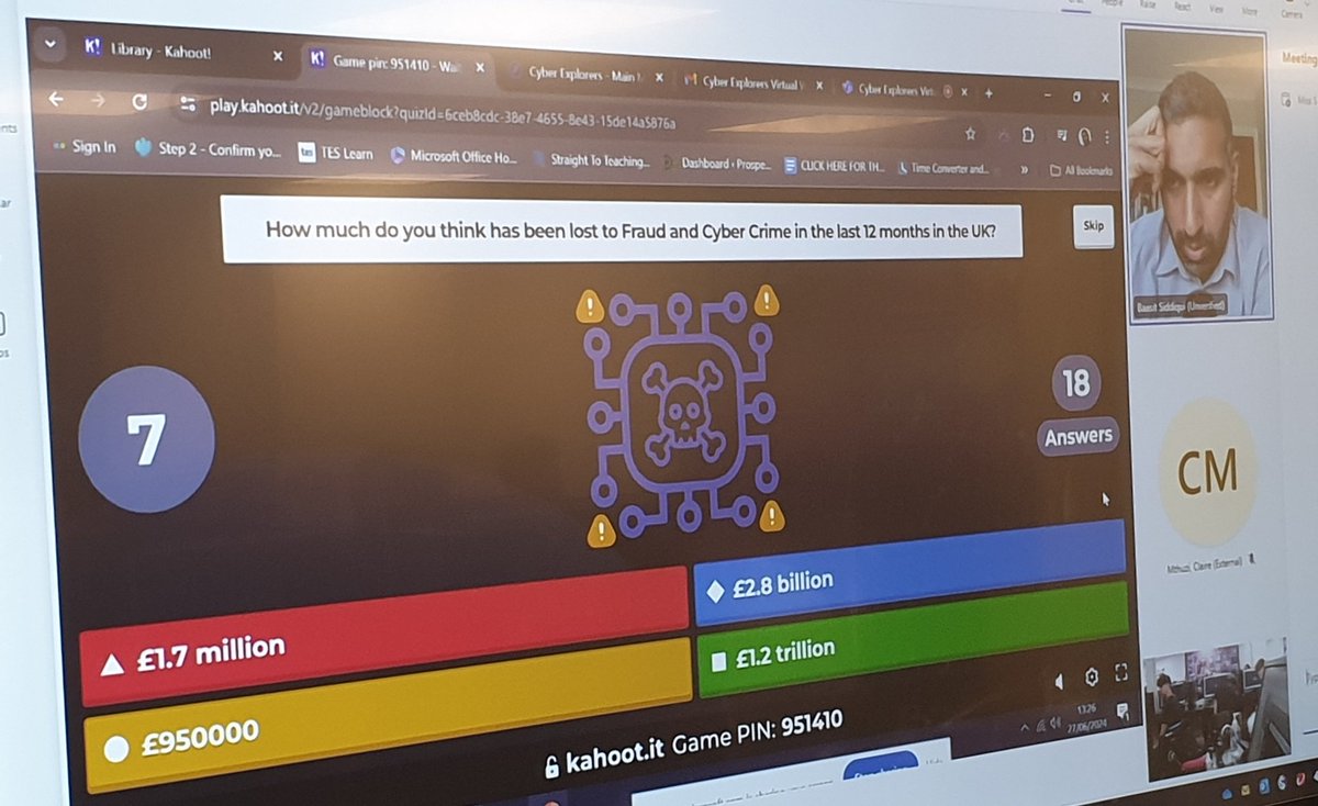 KESVi_ICT's tweet image. Fab session with y9 and y12 @keslichfield with @SiddiquiEdu completing #cyberexplorers through @DCMS
Thank you! Great insight into Cyber Careers. @OCR_ICT @kescareers1 #opportunities 
🖥💻👨‍💻👩‍💻🔐🔓⭐🌟