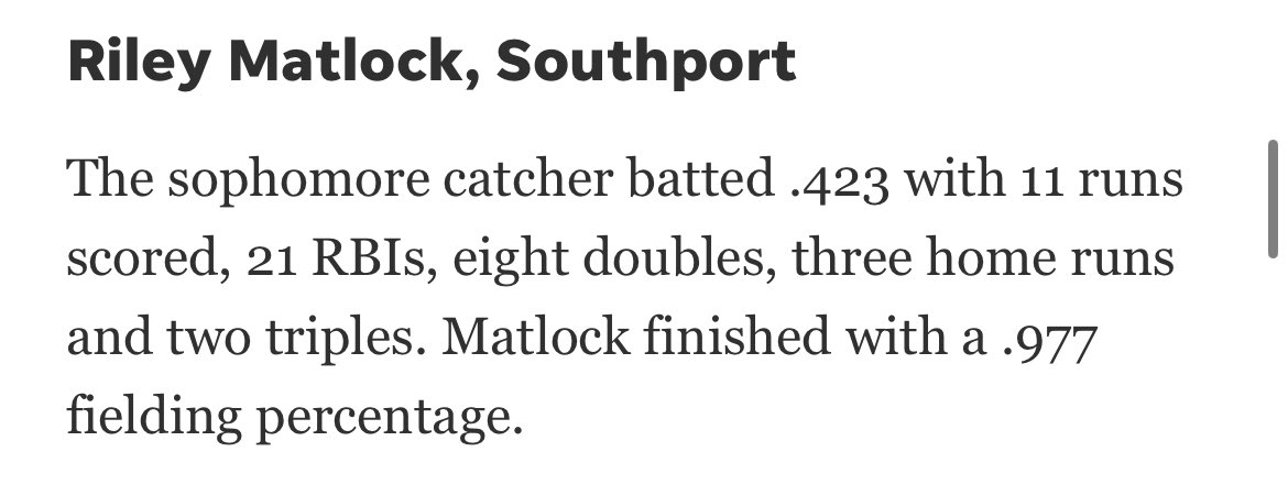 Southport Baseball ⚾️ tweet media