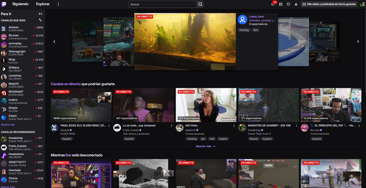 Interesante ver un canal de #twitch en portada con solo 48 seguidores, además no tiene el #Partner

¿Twitch últimamente que está pasando?

Por cierto la portada, antes solo te daba más espectadores que realmente no tenías para estar en posiciones mas altas en tu categoría 😉
1/6