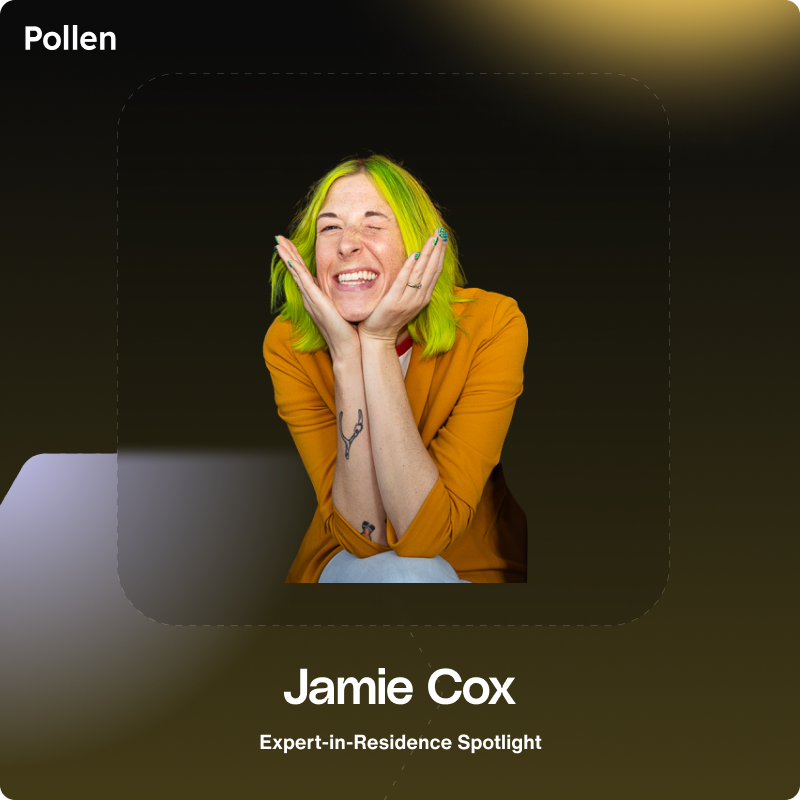 Jamie Cox is no stranger to Pollen members — as Expert-in-Resident, she’s quick to answer any and all branding questions, and generous with her time and feedback to help members level up their branding and marketing.

Get to know Jamie in this spotlight: runpollen.com/articles/meet-…
