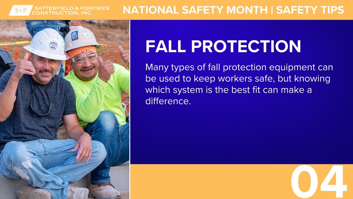 Fall Protection is the most frequently cited OSHA standard in our industry and makes up around 36% of deaths in the workplace. 
#natioanlsafetymonth #construction #satpon