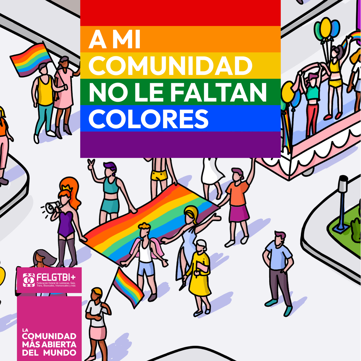 FELGTBI's tweet photo. Si tu Comunidad no te representa, únete a #LaComunidadMasAbierta y sé parte del colectivo que sí promueve la igualdad. 🌈🌍
Descarga los carteles reivindicativos e inunda las redes https://t.co/87AIZYTu30
#DerechosLGTBI+ #LGTBI #Orgullo2024 #OrgulloTransforma https://t.co/FvfevmDulE