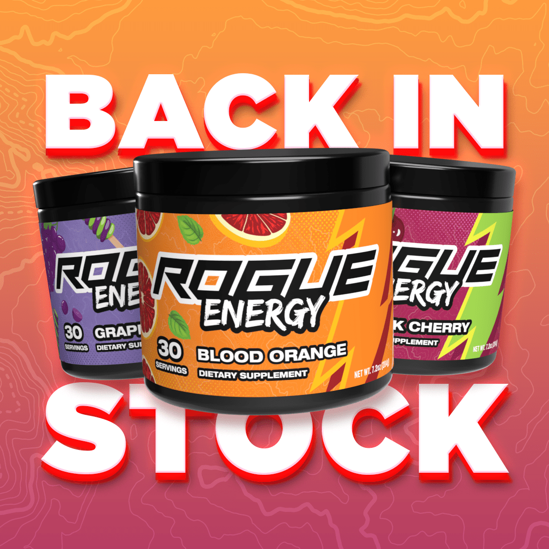 TheRogueEnergy's tweet photo. ⚠️RESTOCK ALERT⚠️

Massive restock on 1.0 (traditional) #RogueEnergy Formula flavors!
🍇Grape Popsicle
🍒Black Cherry
🍊Blood Orange

Enjoy these original formula/flavor versions of these beloved tubs in solo tubs now!

🛒https://t.co/yMkM757rLm https://t.co/vX5S4nslpQ