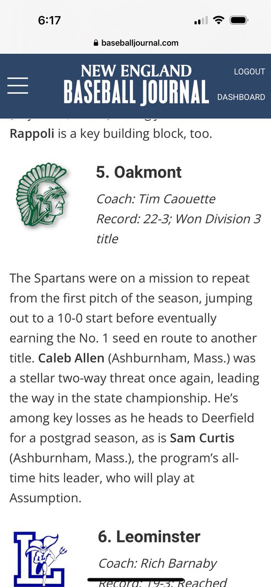Oakmont Baseball tweet media