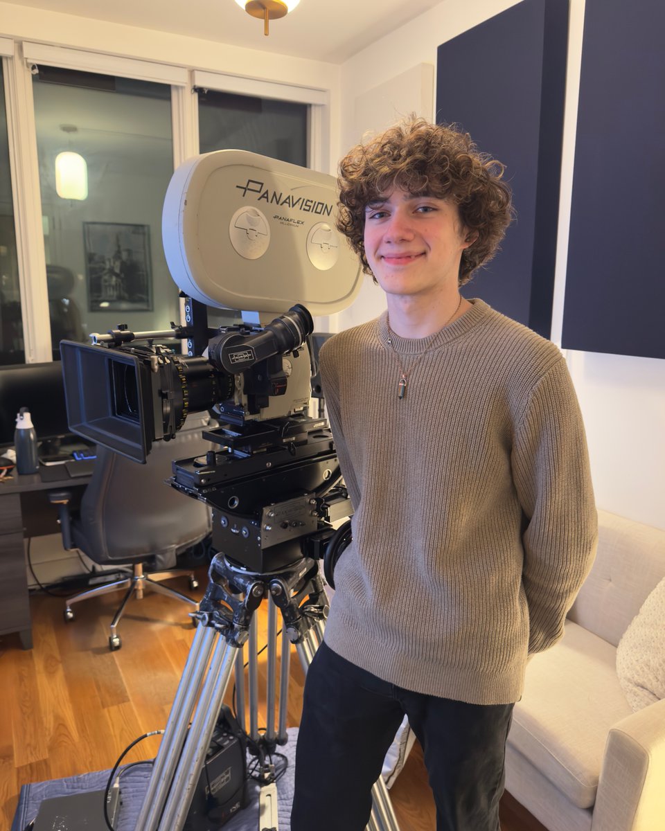 Iacon_Pictures's tweet photo. Lighting Designer @whitaker_ashton next to the Panavision Millenium XL2 as it is prepped for a shooting demonstration!
.
.
.
.
#panavision #primo #milleniumxl2 #film #movie #cinema #movies #filmmaking #cinematography #films #hollywood #filmmaker #director https://t.co/gUeogweRKl