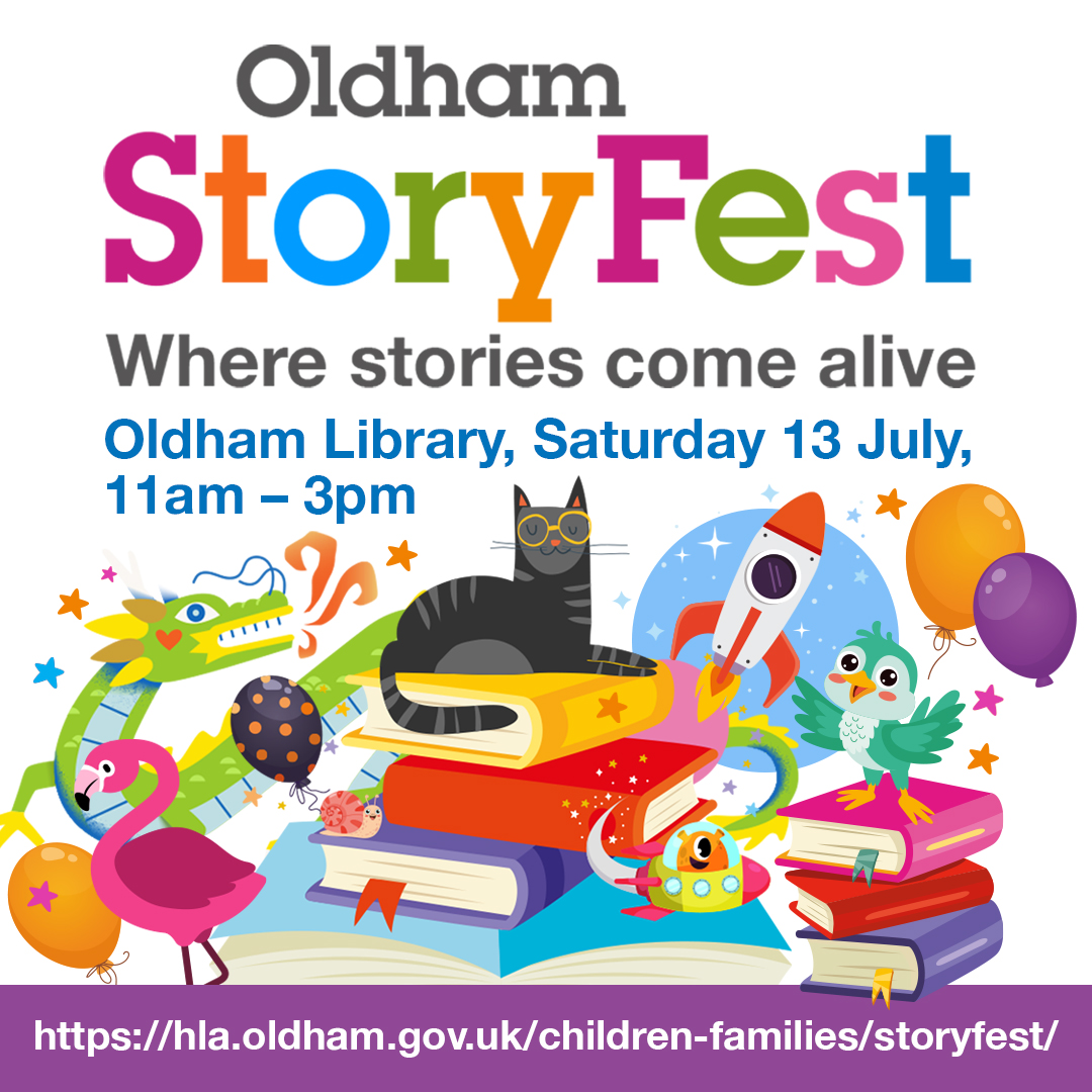 Today’s StoryFest Author spotlight is on Brian Abram <a href="/GrandadWheels/">Grandad Wheels</a> who will be with us at Oldham Library, StoryFest on 13 July! 📚

Brian’s best party trick is his wheelchair dancing🦽 ♬

Find out more about Brian with his full interview here 👉facebook.com/share/p/LXvEhB…