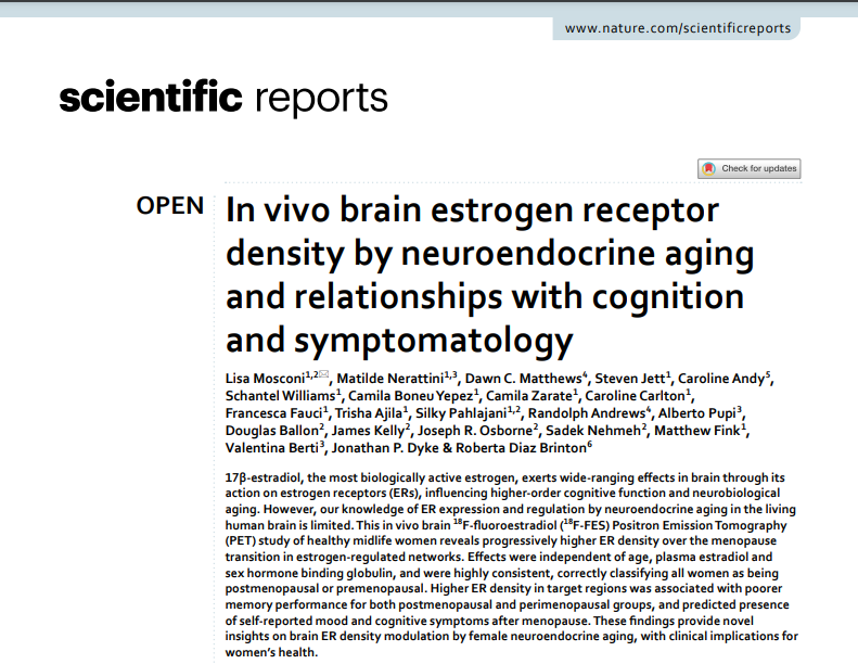 doctorneyro's tweet photo. Higher #ER density in target #regions was
associated with poorer #memoryperformance for both #postmenopausal and #perimenopausal groups, and predicted presence of self-reported #mood and #cognitivesymptoms after #menopause.

https://t.co/53gEHZUnhP https://t.co/Femg5BCFxC