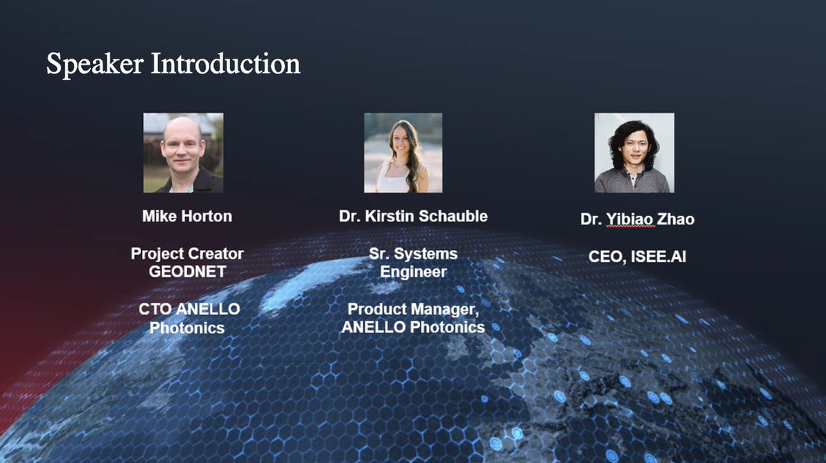 GPSWorld's tweet photo. Today’s presenters are Mike Horton, Dr. Kirstin Schauble, &amp; Dr. Yibiao Zhao!

Join us live to hear their insights! https://t.co/pcddFLNR86  

#GPSWorldWebinar #Sponsored by @geodnet https://t.co/xqzAui9Iw9