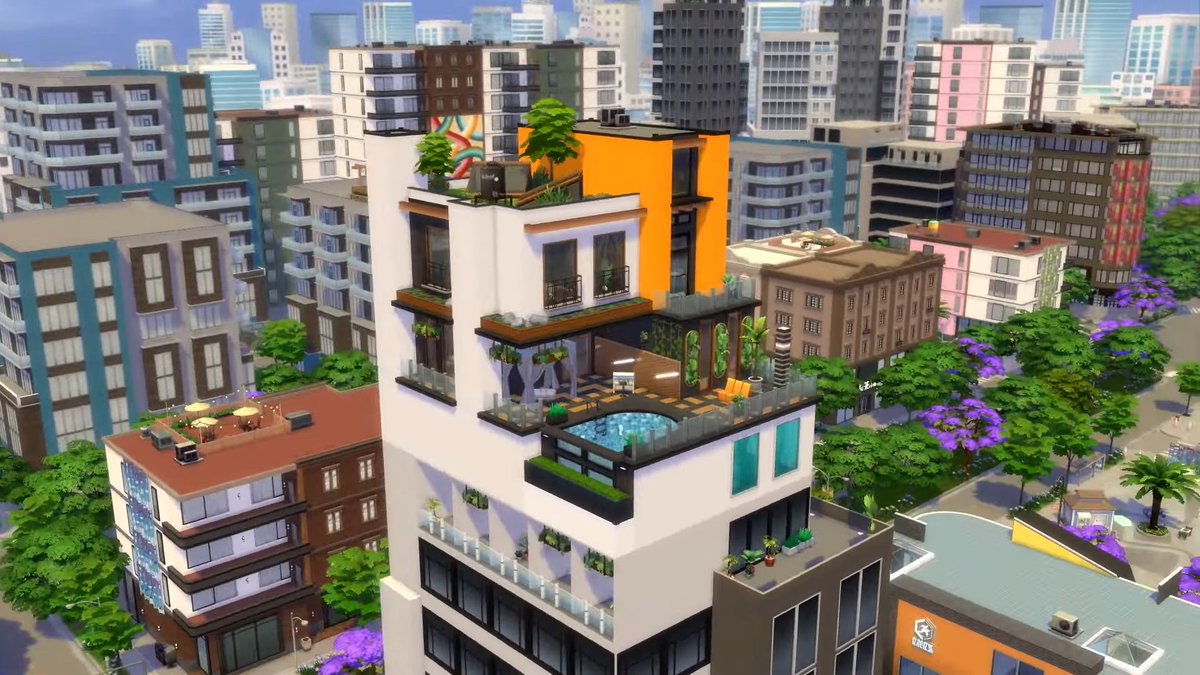 SimMattically's tweet photo. yup, a new penthouse lots and... curved pools 👀 https://t.co/2g2Piq0vND