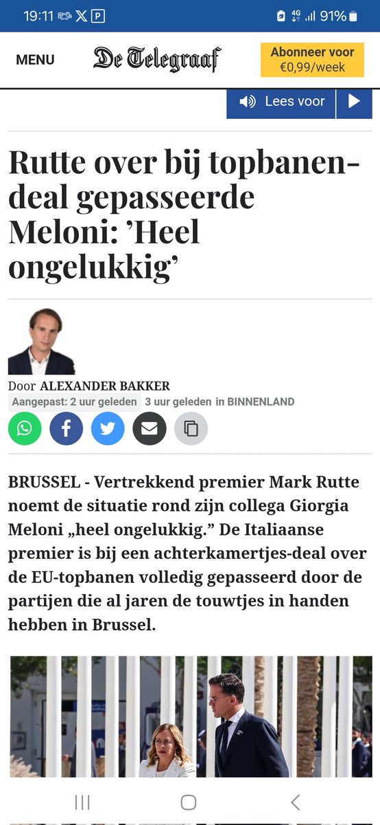 Zo Rutte gaat nu op Eurpees niveau de boel verneuken op zijn eigen wijze