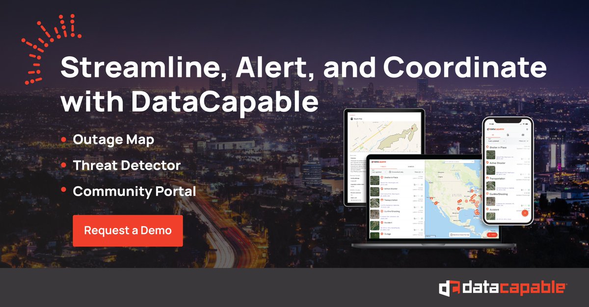 DataCapable's tweet image. Struggling with customer satisfaction? DataCapable’s expert-designed software for the utility industry can help. Enhance efficiency and meet expectations with our leading outage & threat detection solutions. Schedule a demo today!
🔗 datacapable.com/request-a-demo/
#DataCapable