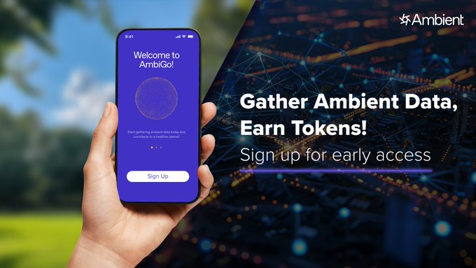 🌍 @AmbientNetwork introduces AmbiGo, an app that rewards you for environmental insights.

✅ Each step and check-in helps create a smarter, more sustainable world.

🌿 Earn rewards by collecting environmental data with #AmbiGo, in preparation for their @Solana token launch!