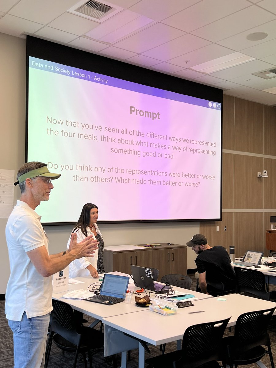 BaynesHeidi's tweet photo. Day #4 of the #SummerofCS @RCOE is off to another great start! Great discussions with @Bootstrapworld Algebra 1 and 2 and @codeorg Discoveries and CSA. https://t.co/pOojVtOfMi
