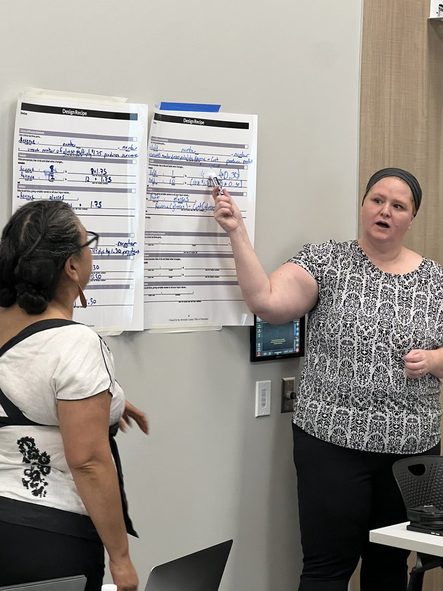 BaynesHeidi's tweet photo. Day #4 of the #SummerofCS @RCOE is off to another great start! Great discussions with @Bootstrapworld Algebra 1 and 2 and @codeorg Discoveries and CSA. https://t.co/pOojVtOfMi