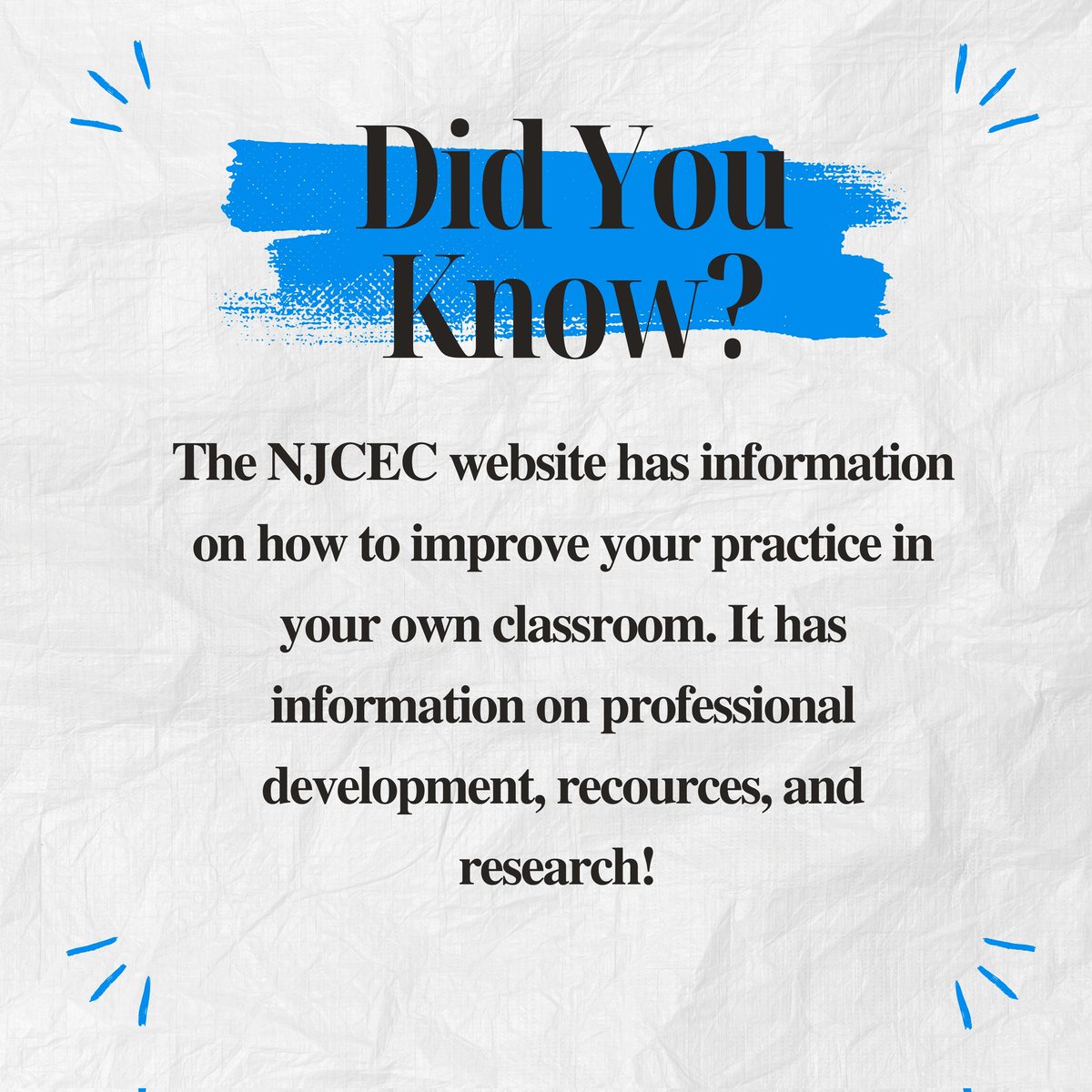 New Jersey Council For Exceptional Children tweet media