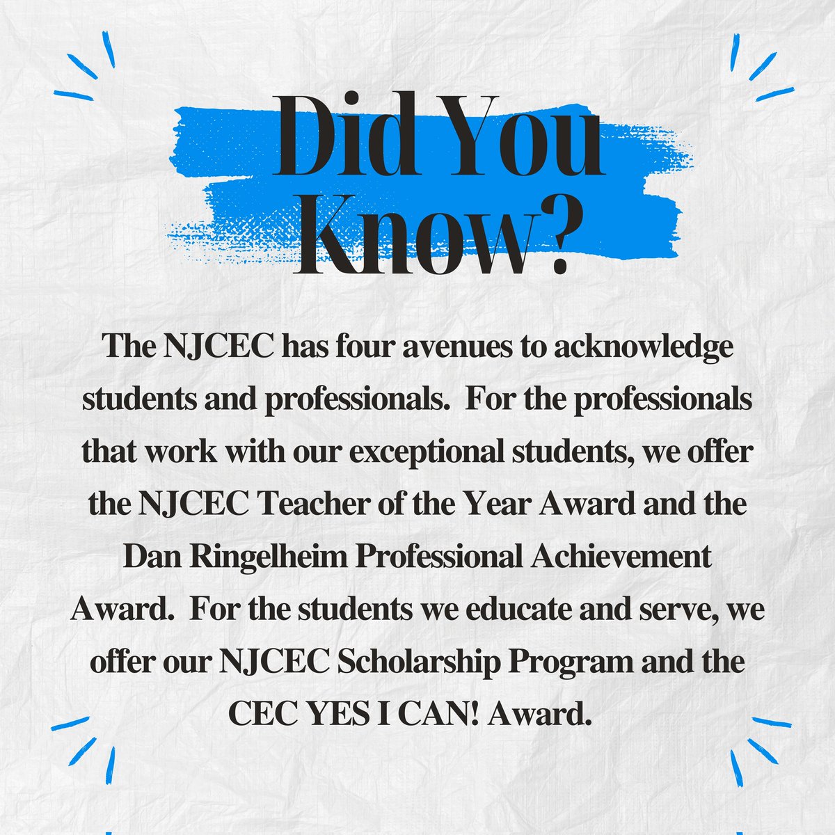 New Jersey Council For Exceptional Children tweet media