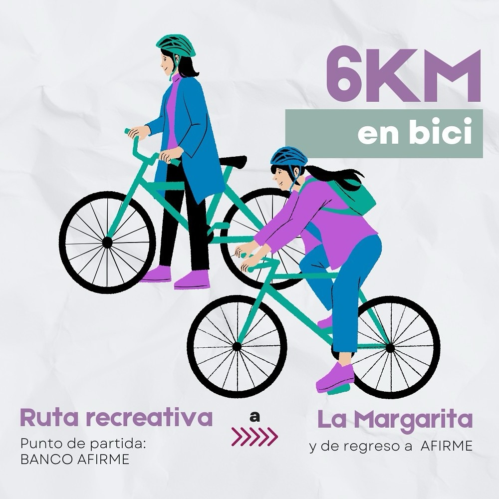 Súbete a tu bici, hermana, vamos a rodar 🚲🔆

Te esperamos esta domingo en la rodada nacional de morras edición #Saltillo 🚴‍♀️

¿Tienes amigas y morras que crees que les pueda gustar venir? ¡Invítalas! Sumemos juntas a una ciudad sostenible

<a href="/ciudadencomun/">Ciudad en común</a> @emprender.en.tribu