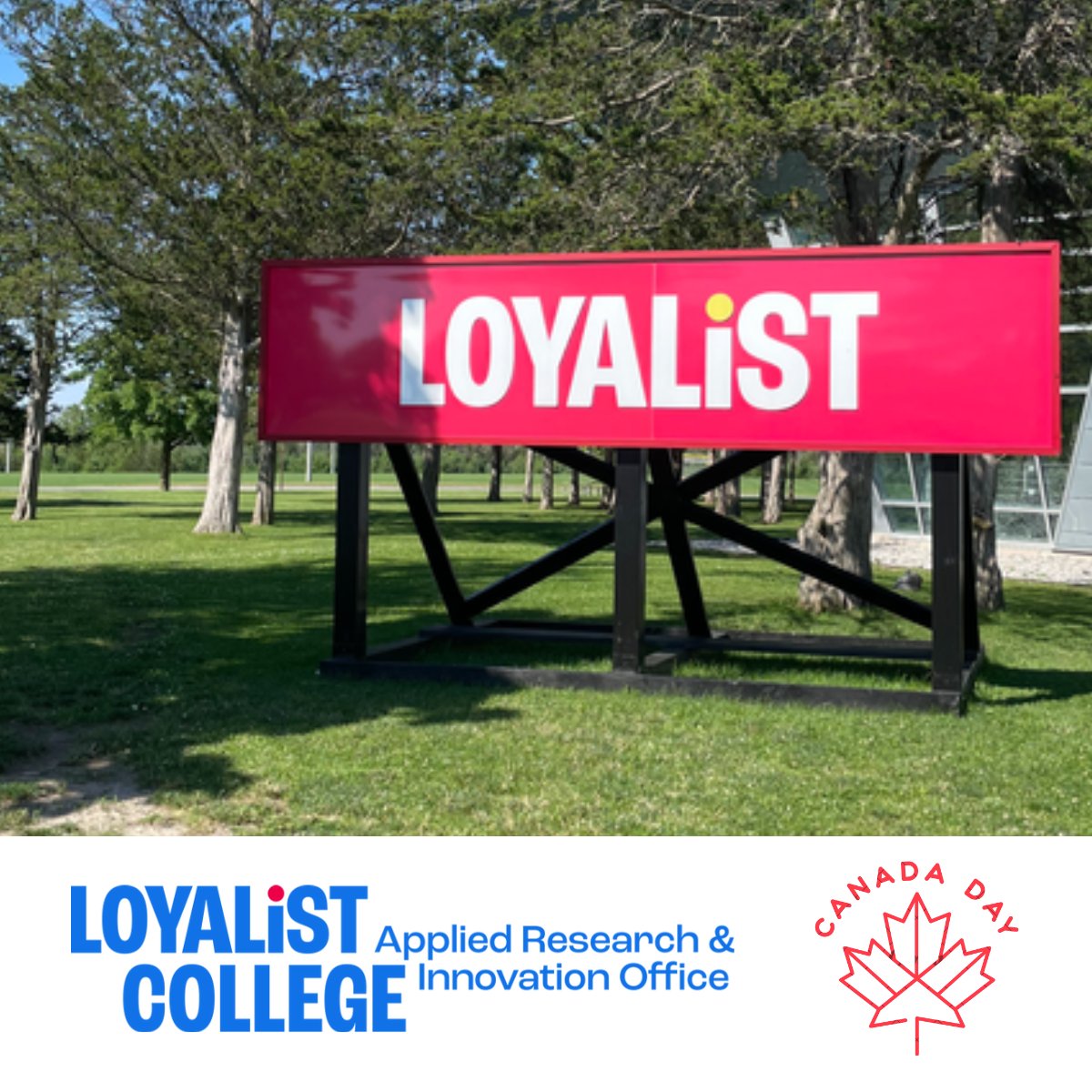 Happy Canada Day from Loyalist College Research!
Our offices will be closing today at 4:30 PM, reopening Tuesday, July 2nd.
Wishing you a wonderful holiday weekend!
#CanadaDay #HolidayHours #LongWeekend #loyalistcollege