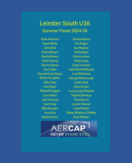 The 6⃣ Leinster Hockey Junior Age Group  Summer Panels for 2024 have been confirmed. Congrats to all  players on your selection.  Thanks to <a href="/AerCapNV/">AerCap</a> for their support of our Development Programmes 
#NEVERSTANDSTILL 
More info on leinsterhockey.ie