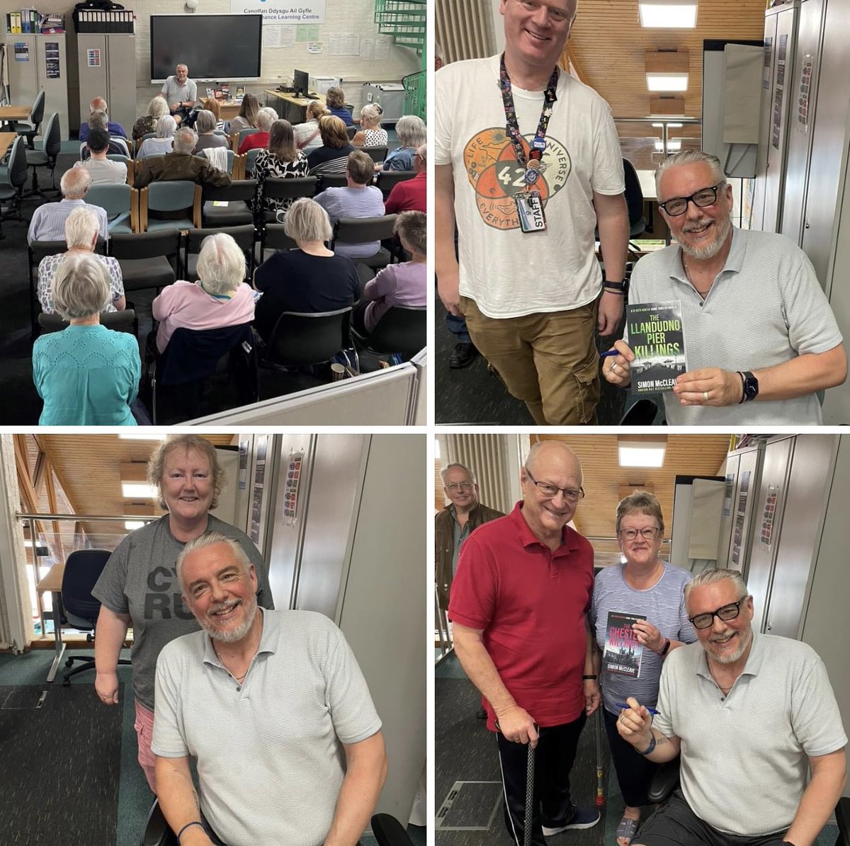 Lovely afternoon at Rhyl Library. Thanks to Debbie, the wonderful library staff and everyone that came along 📚🏴󠁧󠁢󠁷󠁬󠁳󠁿✍🏻
#CrimeFiction #Snowdonia #BookRecommendations