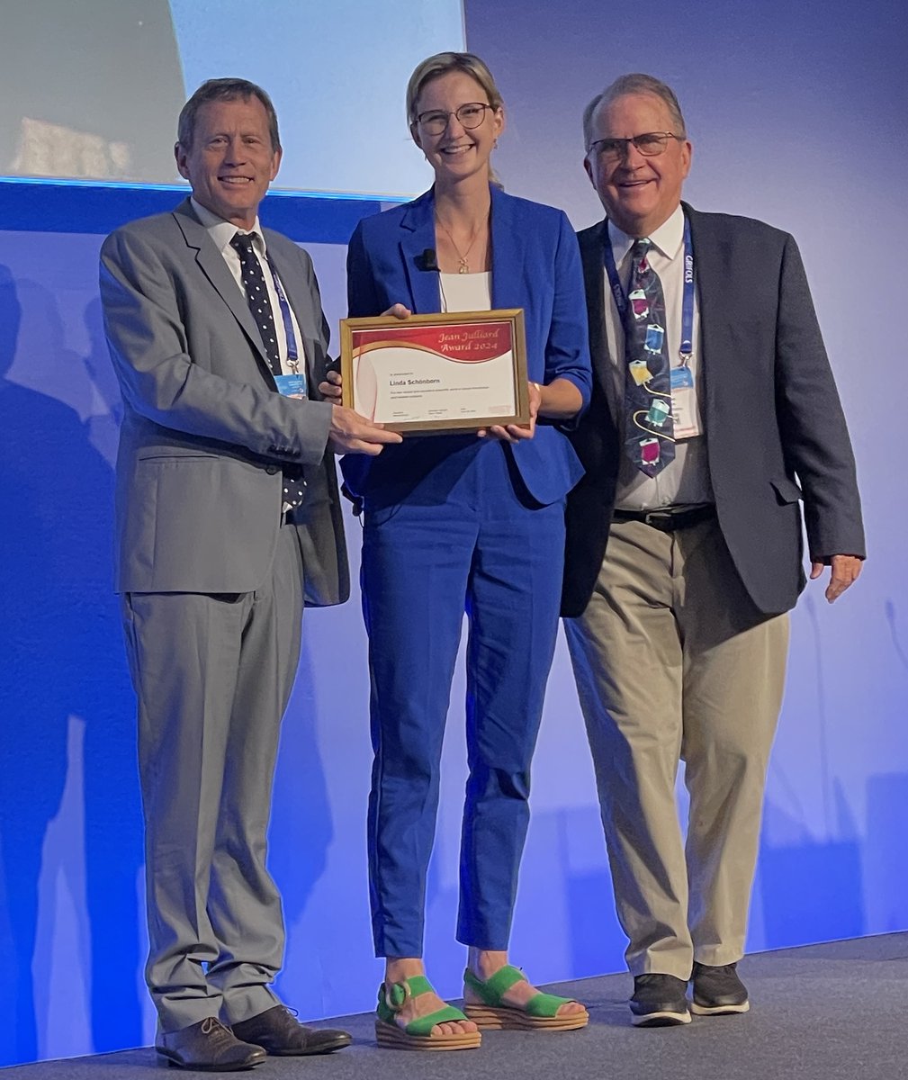 Congratulations to Dr Linda Schonborn, awarded the <a href="/ISBTCO/">ISBT Central Office</a> Jean Julliard Prize for early career investigators at #ISBTBarcelona today, for her work on anti-PF4-related disorders including VITT