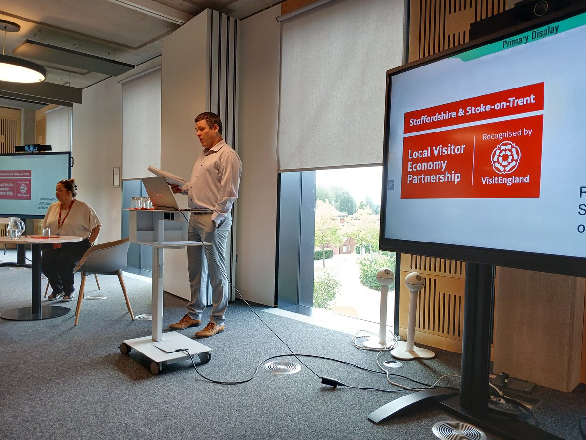 cdesouthall's tweet photo. An excellent event for the Northern Tourism Academics Network and @AssocTourismHE. Thanks to  @PeterDRobinson @SandraBhatia @tasteofstaffs @DavidDansk @CABI_Tourism @KMcCormackSU @AmandaPayne333 and the team for great presentations @BusinessStaffs @StaffsUni https://t.co/7fpaO81m1X