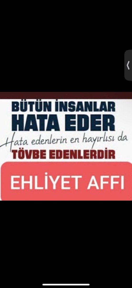 Ölümlü ve yaralamalı kazaya karışmamışlar için ayrıştırılmadan bir defaya mahsus #EhliyetAffı <a href="/eczozgurozel/">Özgür Özel</a> <a href="/RTErdogan/">Recep Tayyip Erdoğan</a> <a href="/yilmaztunc/">Yılmaz TUNÇ</a> <a href="/melih_meric/">Melih Meriç</a> <a href="/M_Sarigul/">Mustafa Sarıgül</a> <a href="/fethigurer/">Ömer Fethi Gürer</a> <a href="/dbdevletbahceli/">Devlet Bahçeli</a>
