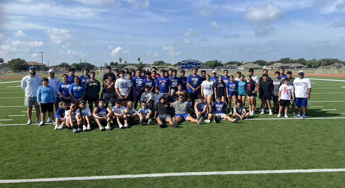 IRONMAN THURSDAY!!!! 
After 5 weeks of our Summer S&amp;C program, we have 55 athletes and 4 coaches that still haven’t missed a day!!!!! Words are cheap…don’t tell me, show me!!!!!!
#blueVlife