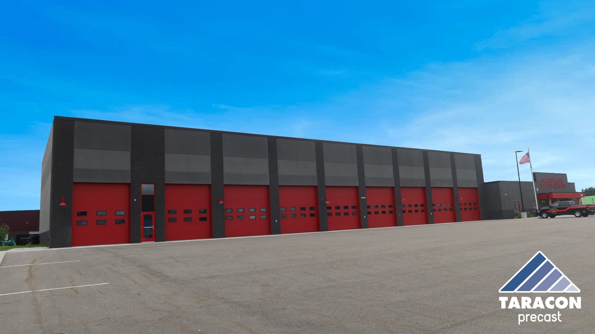 TaraconPrecast's tweet photo. 🚒 The City of Grand Rapids set an ambitious goal: build a new #firehall in 12 months. Taracon Precast stepped in, delivering high-quality #precastsolutions to streamline the process and reduce #build time. See how we can help with your project at https://t.co/h4GuzOT7s3 https://t.co/3N2kjXuj1e