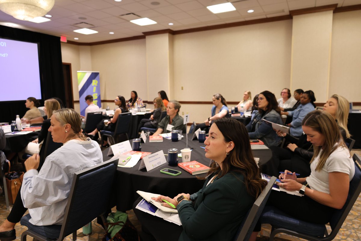 _WomenLeaders's tweet photo. Closed out the final day of #LEI24 with inspiration from Sherika Montgomery of @bigsouthsports & @MarcellineML of @CSA__Sports!
Special thanks to our partners @ncaa & @learfield for making our institutes impactful leadership experiences! #WeAreWomenLeaders