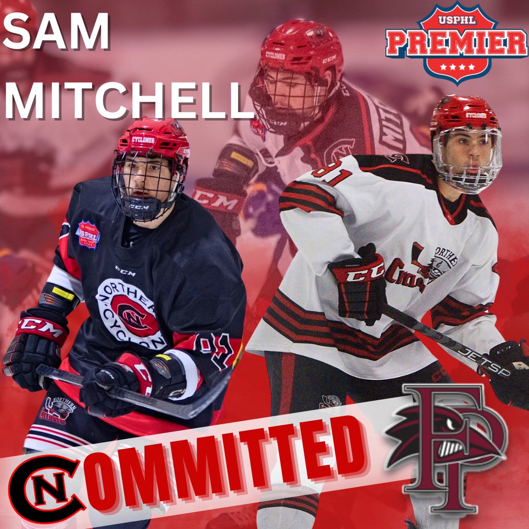 Congrats to #USPHLPremier National Champion, Sam Mitchell, on his commitment to Franklin Pierce University! We are looking forward to seeing everything he will accomplish with <a href="/FPU_MIH/">FPU Men's Hockey</a>!
READ: northerncyclones.com/news_article/s…