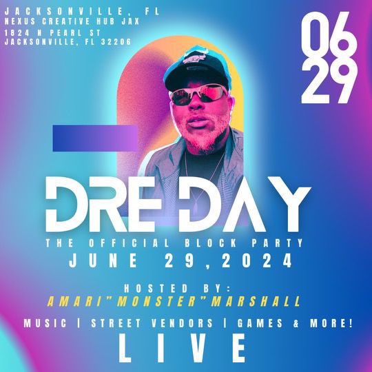 weare_LC's tweet photo. DRE DAY: THE OFFICIAL BLOCK PARTY 🪩

This weekend at Nexus Creative Hub on 6/29 &amp; The Florida Ballet on 6/30

Cant wait to see you all there and celebrate the life of our amazing friend Andre Marshall 

#LLTD #DreDay 💙

🎫: https://t.co/mNWao9d7oS https://t.co/0c3YzefqCx