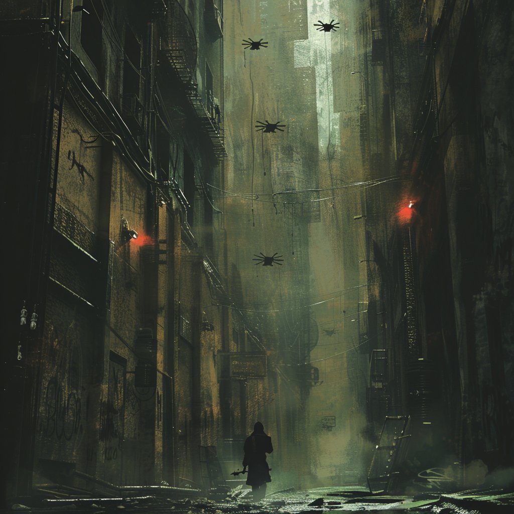 hAIku42's tweet photo. In the city's grip so tight,
Draconian laws suppress the light.
Shadows whisper of silent cries,
Beneath the drones, freedom dies. #vss365 #draconian https://t.co/b1oYIFSZDk