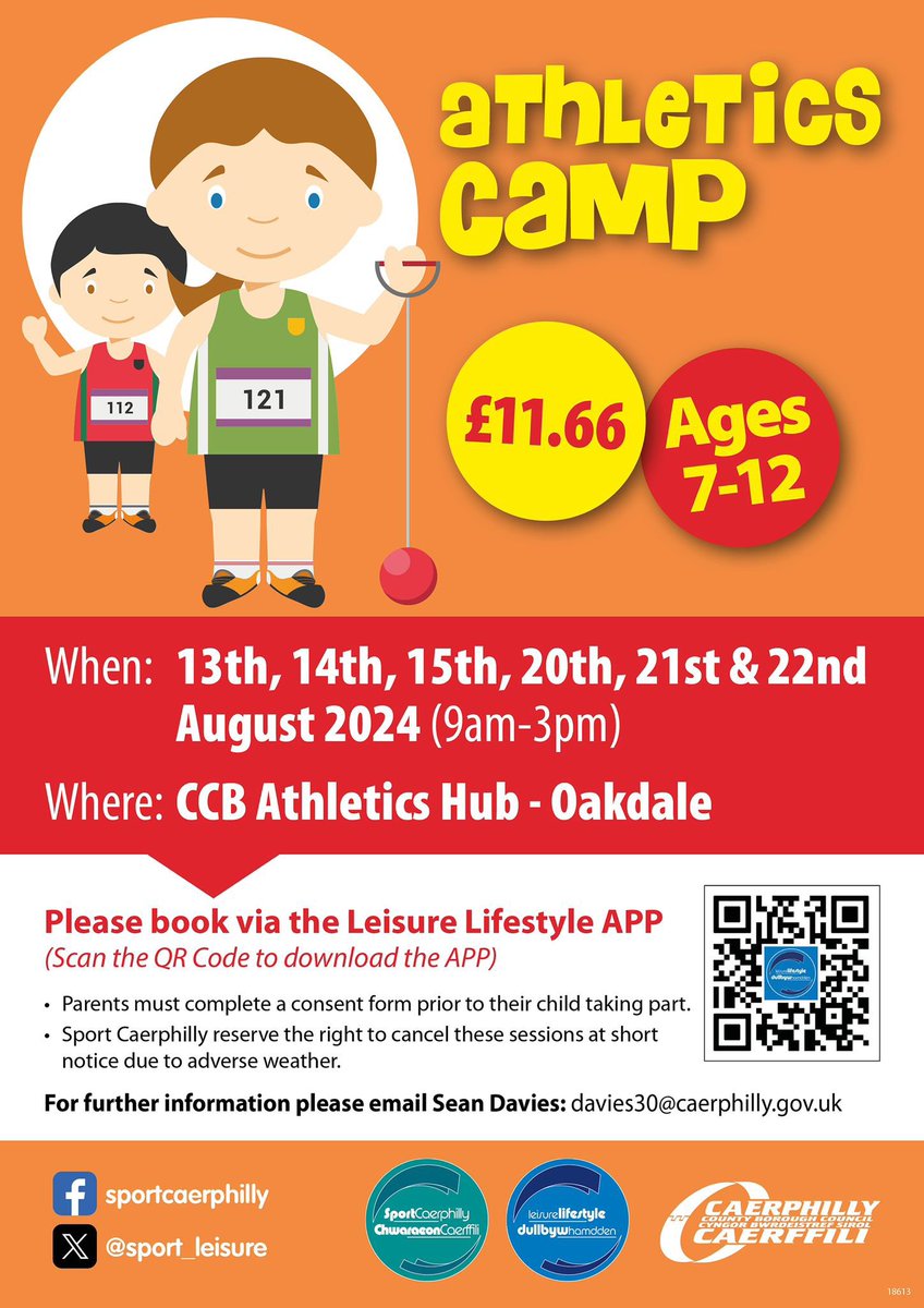 sport_leisure's tweet photo. 📣We’re back for the Summer Holidays!

Come along to our Football and Athletics Camps that we’re running.

Make friends, learn new skills and have some fun!⚽️🏀🏉🏓🎉

@CaerphillyCBC @WelshAthletics @sportwales @EAS_Equity @Leisure_ccbc @FAWales @CSEYstradMynach https://t.co/vxg4e2zdCv