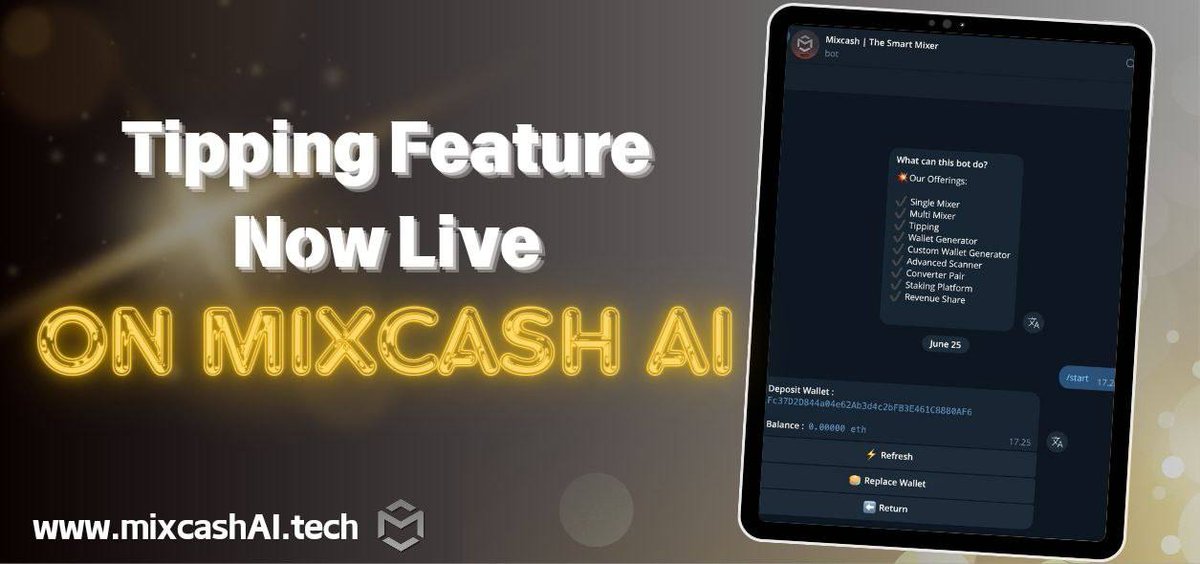 Mixcash AI | Seamlessly Smart Mixers tweet media