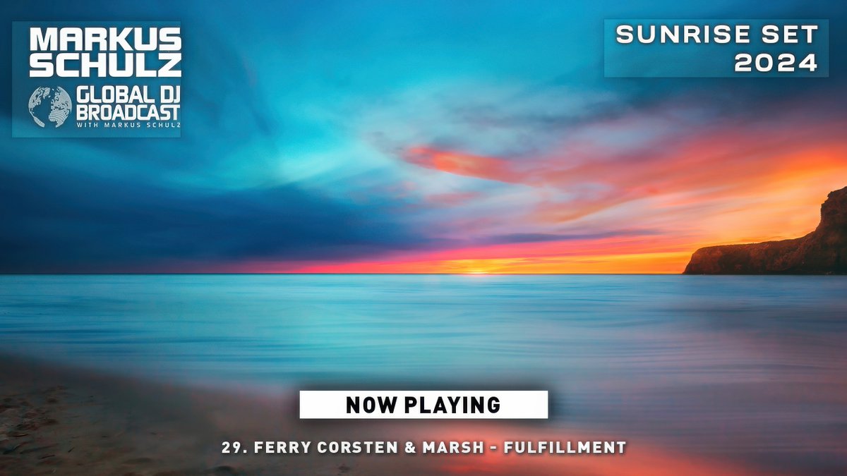 MarkusSchulz's tweet photo. 29. @FerryCorsten & @marshmusician - Fulfillment #gdjb #sunriseset
https://t.co/7zMfjeovKe https://t.co/7ktmcI47DW