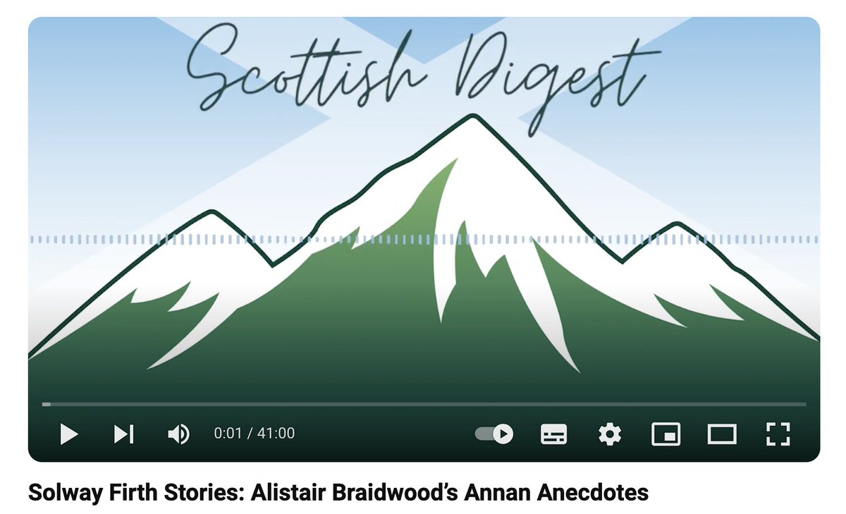 🎙️ I'm a guest on the superb <a href="/scottishdigest/">Scottish Digest</a> podcast where I talk to Dawn about my fondess for, &amp; memories of, the town of Annan &amp; the Solway Firth.

Full details &amp; all the ways to listen are here 
👉 cluarantonn.com/scottishdigest/
or you can watch on YouTube
👉 youtube.com/watch?v=thb06V…