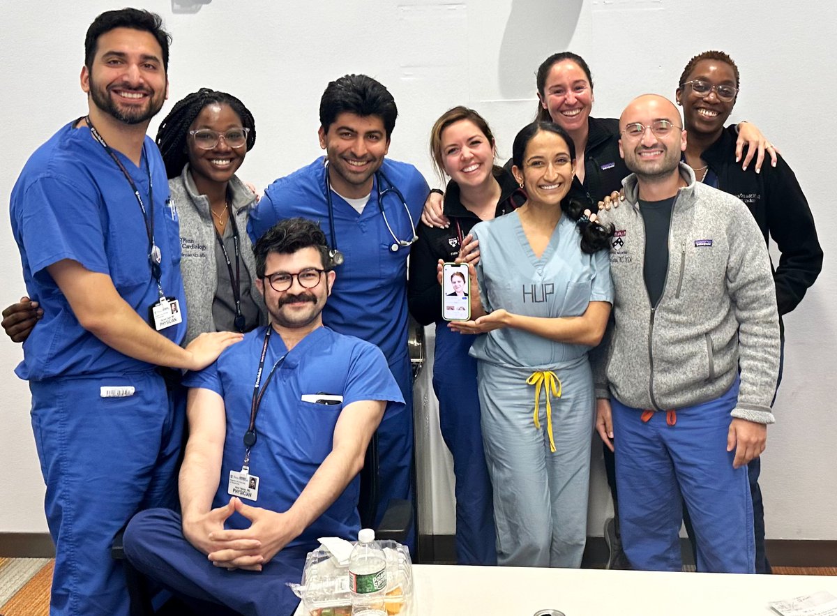 Penn Cardiology Fellows (@penncvfellows) on Twitter photo What an incredible team! Just missing <a href="/leah_rethy/">Leah Rethy</a>, who was there in spirit if you look closely!
Ready to take on 2nd year of 🫀 fellowship, learn and take great care of our patients!
We can't wait to meet the newest <a href="/PennCardiology/">Penn Cardiology</a> fellows next week! What an incredible team! Just missing <a href="/leah_rethy/">Leah Rethy</a>, who was there in spirit if you look closely!
Ready to take on 2nd year of 🫀 fellowship, learn and take great care of our patients!
We can't wait to meet the newest <a href="/PennCardiology/">Penn Cardiology</a> fellows next week!
