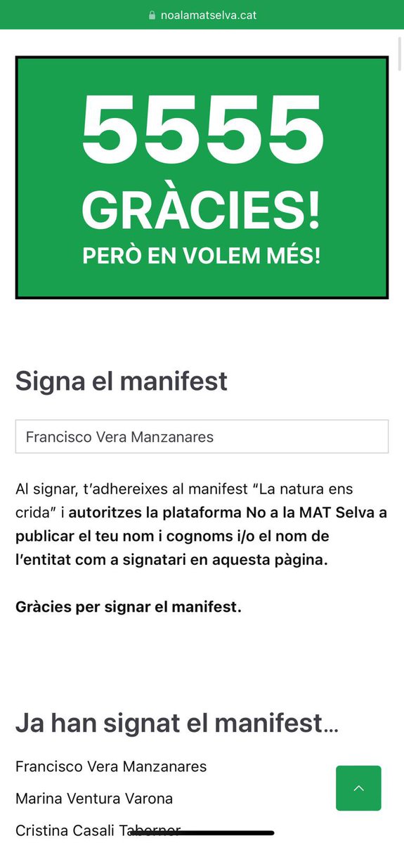 No a la Mat - Selva tweet media