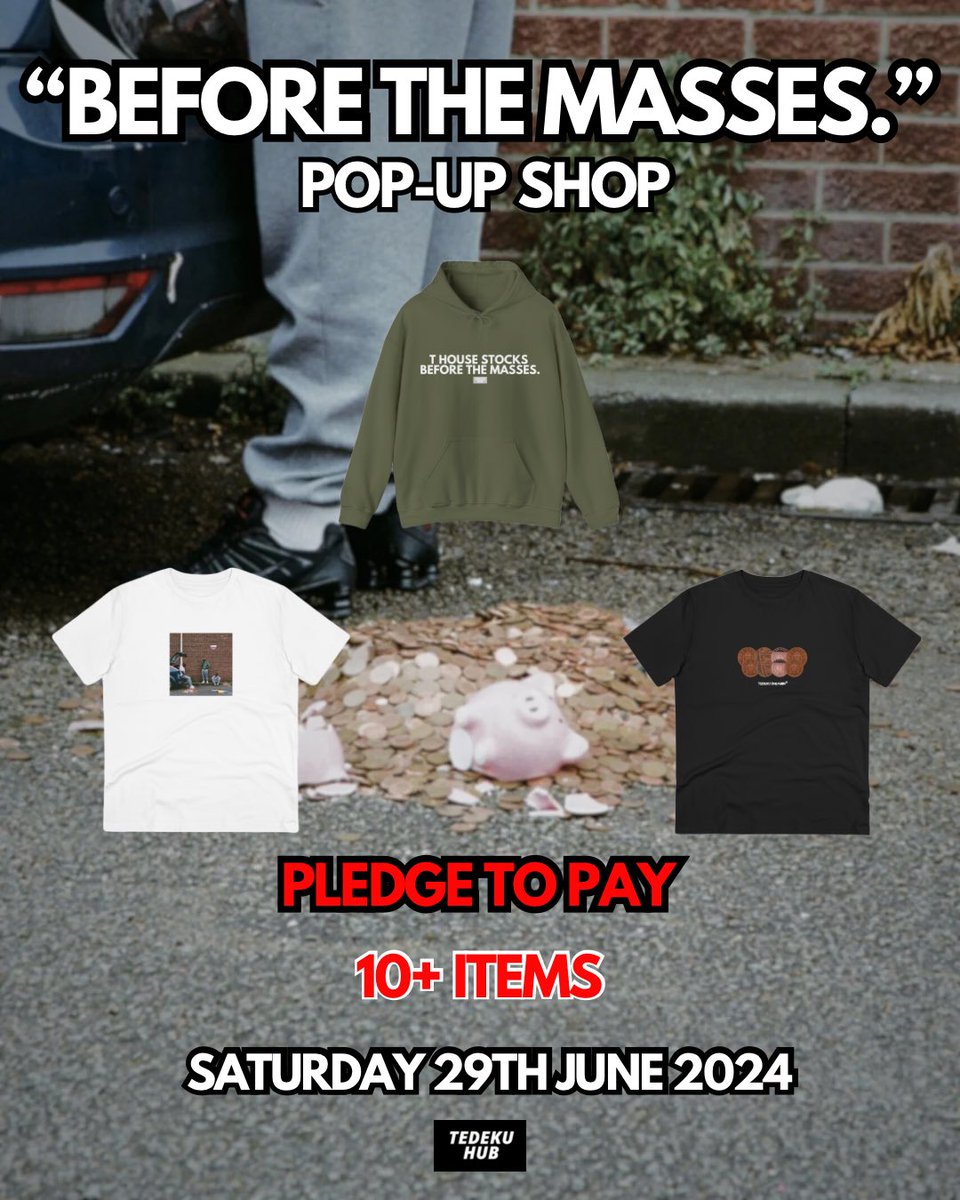 “BEFORE THE MASSES” - POP UP SHOP (NORTH LONDON)

This one goes out to all of the supporters who’ve invested time and effort into watching &amp; sharing our work over the last 4 years. 

It’s important to acknowledge the early supporters who’ve betted on us and have seen the vision
