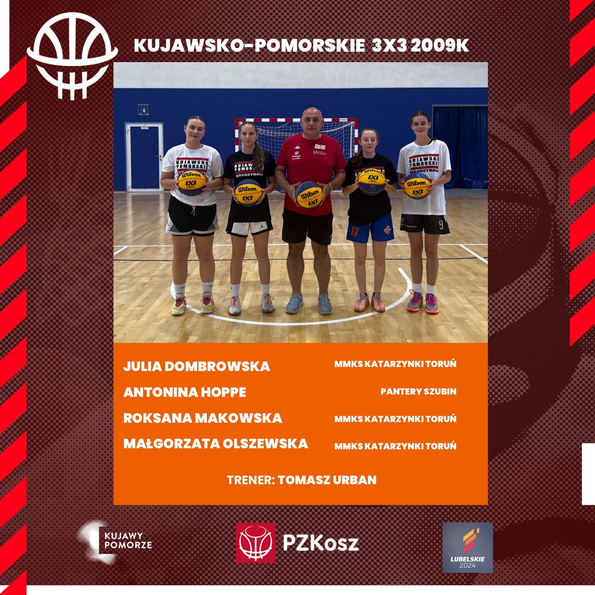 Kadra Kujawsko-Pomorskie 3⃣❌3⃣ 2009 ⛹️‍♀️ powalczy na turnieju koszykówki żeńskiej rozgrywanym w Zamościu w ramach Ogólnopolskiej Olimpiady Młodzieży 🏆
Trzymamy kciuki za udany występ naszych koszykarek 📷 #GoKPZKosz  Zapowiedź turnieju ⤵️
kpzkosz.com/aktualnosci/n/…