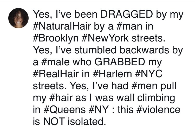 TheresaGiovanna's tweet image. I was at #TheNewSchool in #NewYork when I was dragged through #Brooklyn streets by my #hair : I went to class with cuts &amp;amp; bruises to not fall behind. I’ve been fighting #gender AND #race motivated #violence for a long time. No #politician has lessened this burden for #BlackWomen
