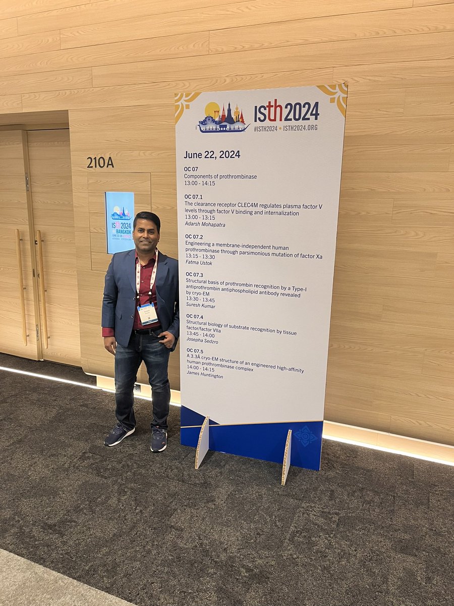 Nicola Pozzi (@labpozzi) on Twitter photo Great work by <a href="/DrKumar_Suresh/">Suresh Kumar, PhD</a> presenting at #ISTH2024 in Bangkok exciting new data on antiphospholipid syndrome #APS research! Bravo!!!!!🎉 Great work by <a href="/DrKumar_Suresh/">Suresh Kumar, PhD</a> presenting at #ISTH2024 in Bangkok exciting new data on antiphospholipid syndrome #APS research! Bravo!!!!!🎉