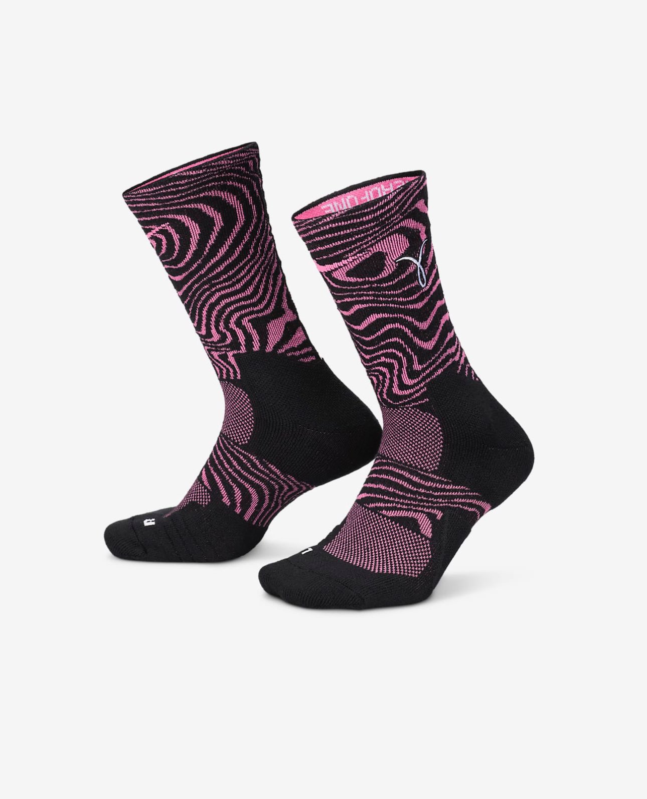 Pink nike elite socks breast cancer sale