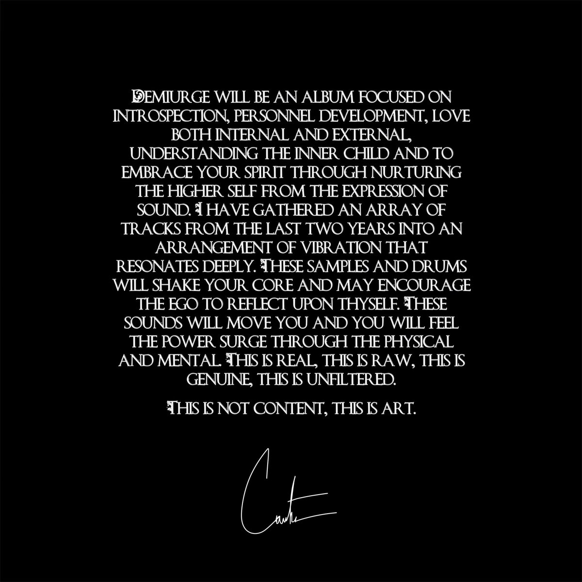 thecarterlee's tweet photo. #DEMIURGE https://t.co/j3D3MXjppQ