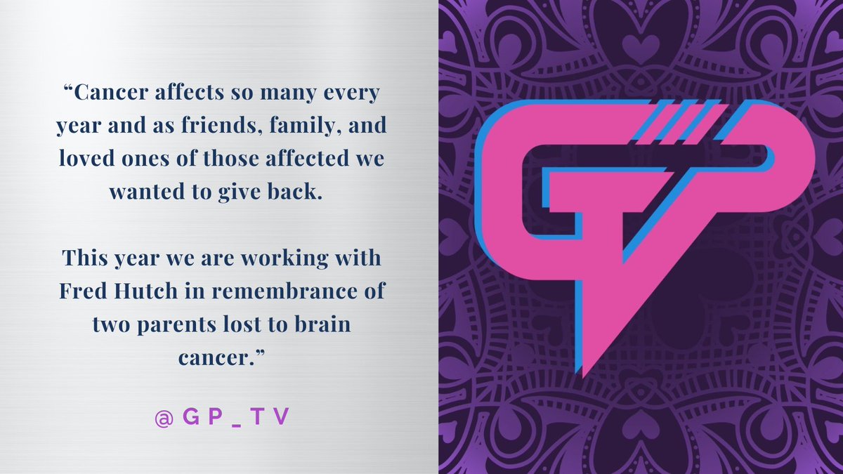Tune in to <a href="/WatchGirlsPlay/">Girls Play | GP_TV</a> at 1pm PST this Saturday as they raise funds for brain cancer research at Fred Hutch on Twitch. Thank you for honoring loved ones lost to this disease ❤  #1UpforSurvivors

twitch.tv/gp_tv