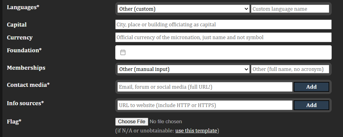 Our website was just updated to version 2.1.0, which includes:
- Restructured overall navigation, including sub tabs.
- Improved new entry forms, with a more standardized and user-friendly approach (themicronationaldirectory.com.ar/new-entry)
- General adjustments and updates.